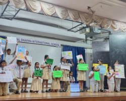 The Childrens Movement for Civic Awareness launch assembly conducted by std VIII students